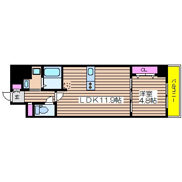 大阪府大阪市中央区南久宝寺町２丁目 間取り