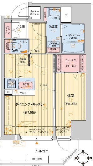レオンコンフォート堀江公園 間取り
