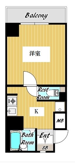 コスモリード大阪本町 間取り
