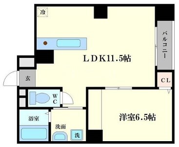 メビウス京町堀レジデンス 間取り