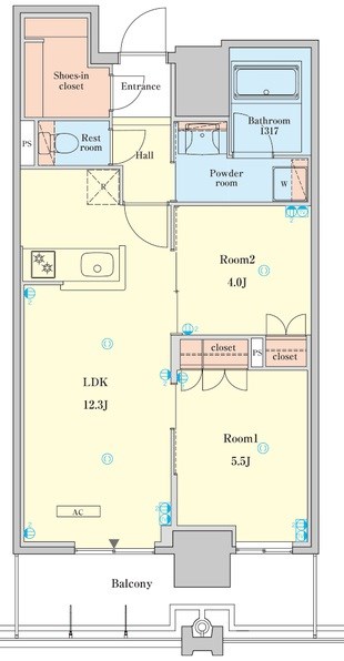 RJR堺筋本町タワー 間取り