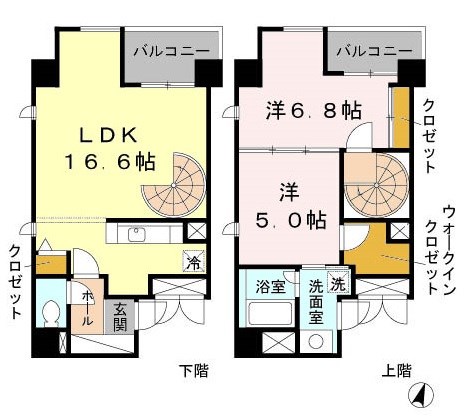 リノチェロンテ靭公園 間取り
