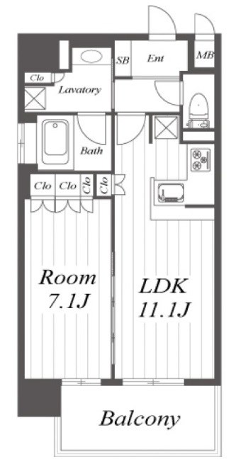 リーガル靭本町 間取り