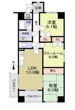 ヴィテイユメゾン成尾 間取り