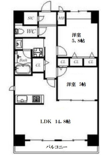 セイル淀屋橋 間取り