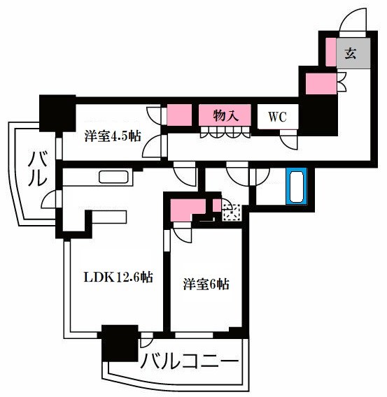 ローレルタワー堺筋本町 間取り