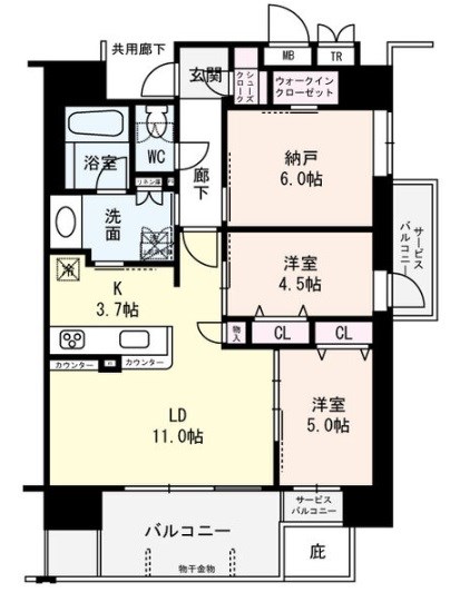 プレミスト靭本町 間取り
