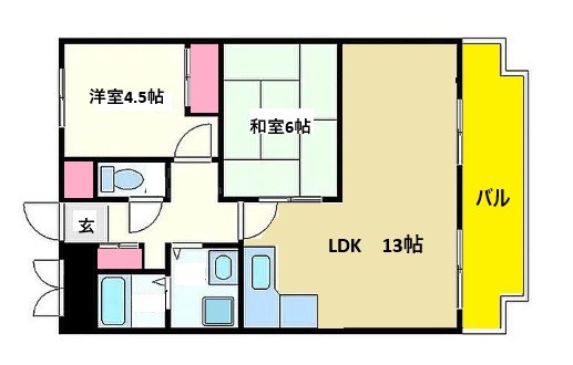 ミュー高麗橋 間取り