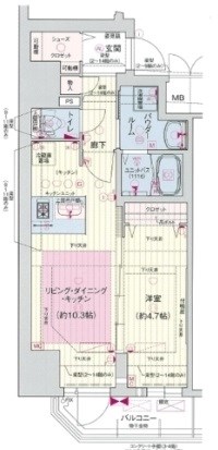 プレサンス堺筋本町駅前シエル 間取り