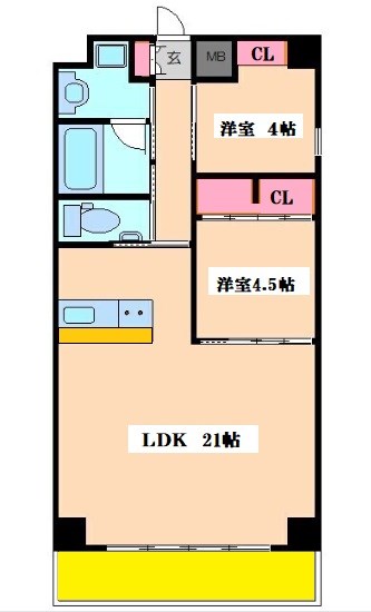 TROVE ITACHIBORI  間取り
