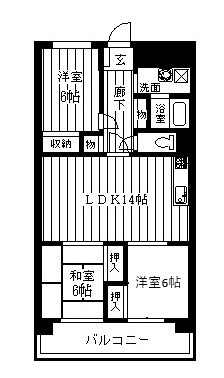 ノバカネイチ阿波座 間取り