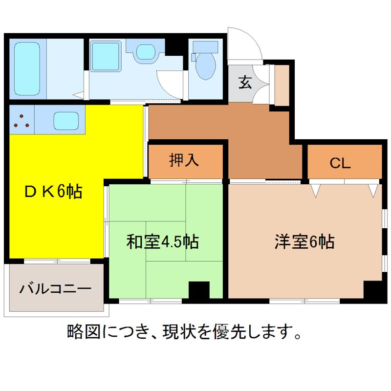 ルナ　フロースⅠ  間取り