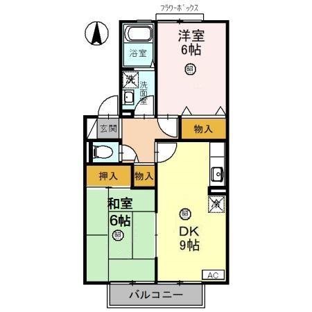 コーポラスITOⅡ　B棟 間取り