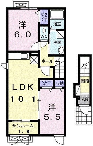 アンジール　ハーネ 間取り
