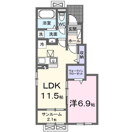 ビレッジ　ハイマウンテン　Ａ 間取り