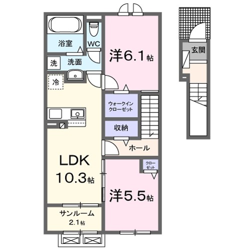 ビレッジ　ハイマウンテン　Ａ 間取り