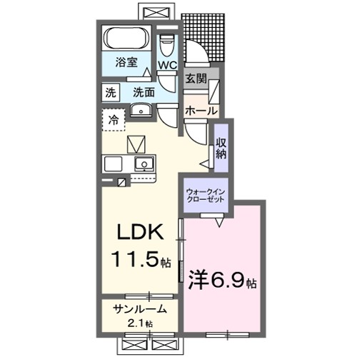 ビレッジ　ハイマウンテン　Ａ 間取り