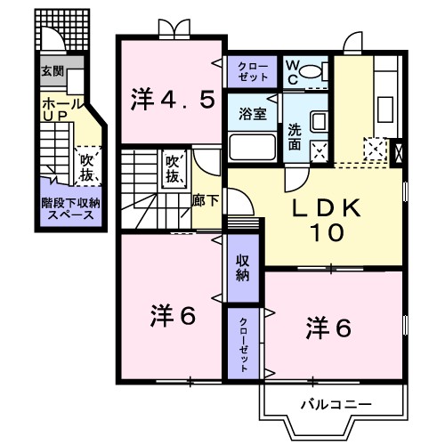 グランドール　Ｆ２ 間取り