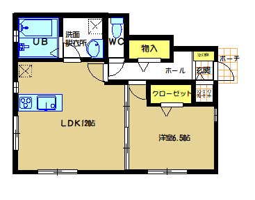 Vie・LIBERTE A号室 間取り