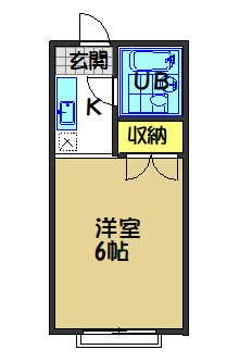 相川ハイツ 103号室 間取り