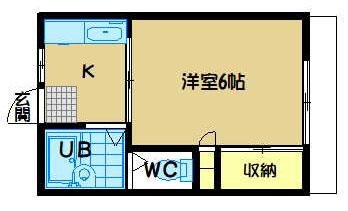 シーズンハイム 102号室 間取り