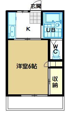 グリーンアーバン 106号室 間取り