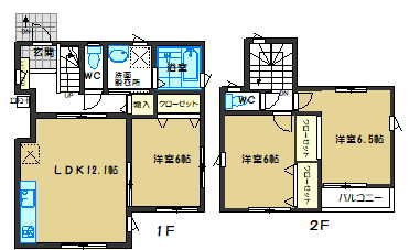 相南1丁目貸家 間取り