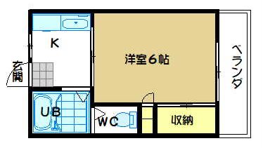 ハイツ小池　No.1 201号室 間取り
