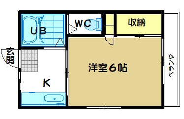 ハイツ小池　No.1 205号室 間取り