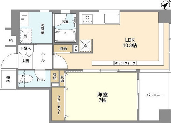 ルクレ日本橋蛎殻町 間取り