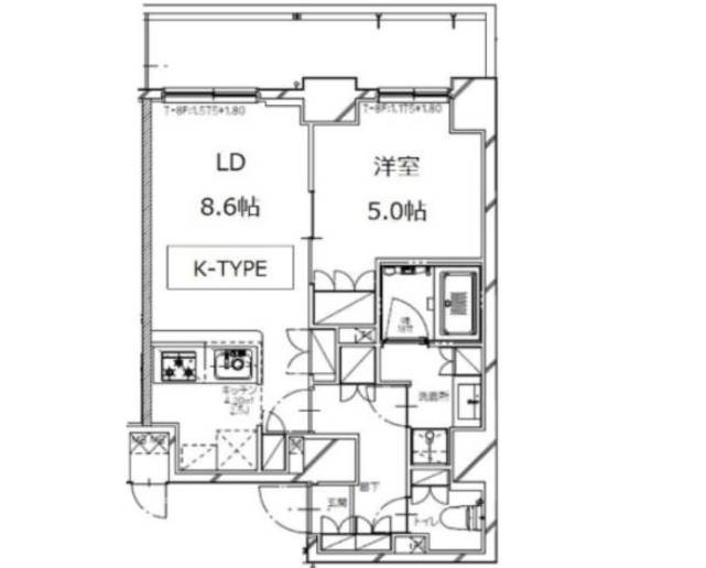 Ｓ－ＲＥＳＩＤＥＮＣＥ月島 間取り