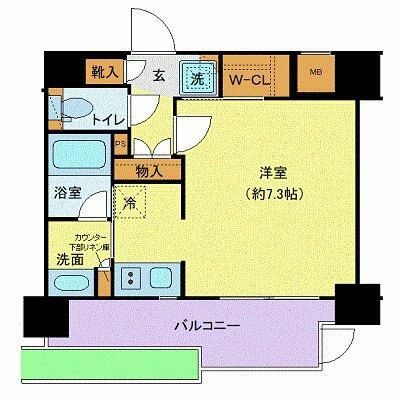 ジェノヴィア水天宮前スカイガーデン 間取り