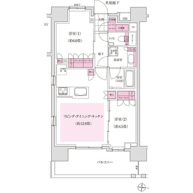 ディームス木場 間取り