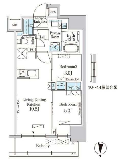 パークアクシス錦糸公園 間取り