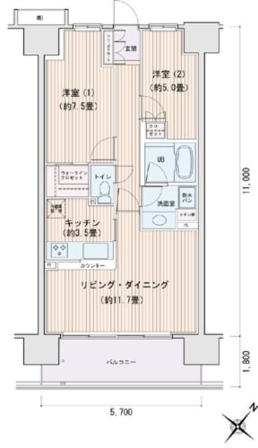 エスティメゾン豊洲レジデンスＣ 間取り