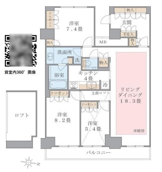 Ｂｒｉｌｌｉａ　ｉｓｔ　東雲キャナルコート 間取り