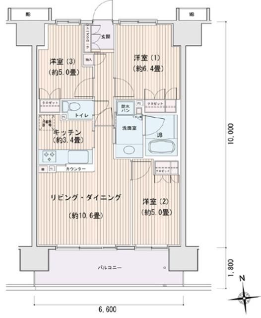 エスティメゾン豊洲レジデンスＢ 間取り