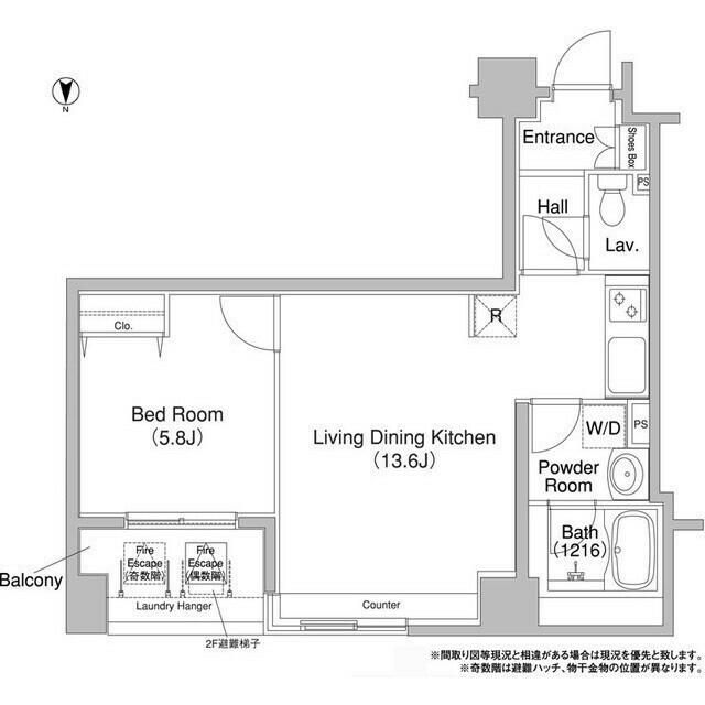 コンフォリア銀座ＥＡＳＴ 間取り