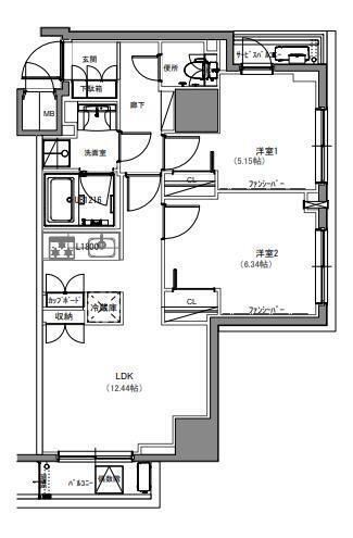 S-RESIDENCE両国緑 間取り