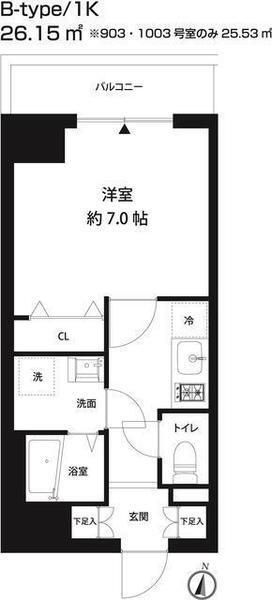 コスモリード錦糸町 間取り