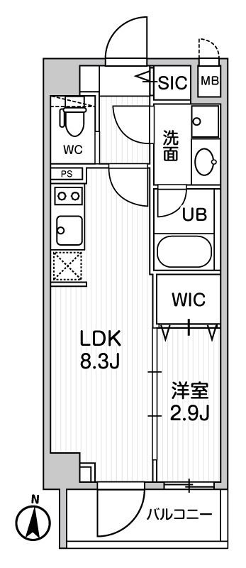 シーズンフラッツ押上テラス 間取り
