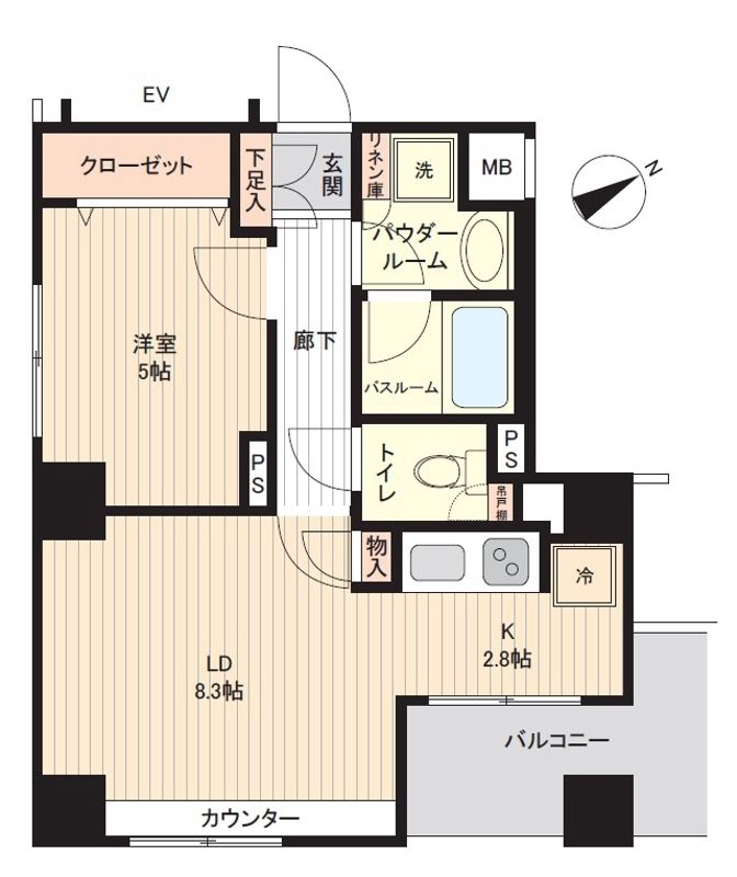 日神デュオステージ浅草橋 間取り