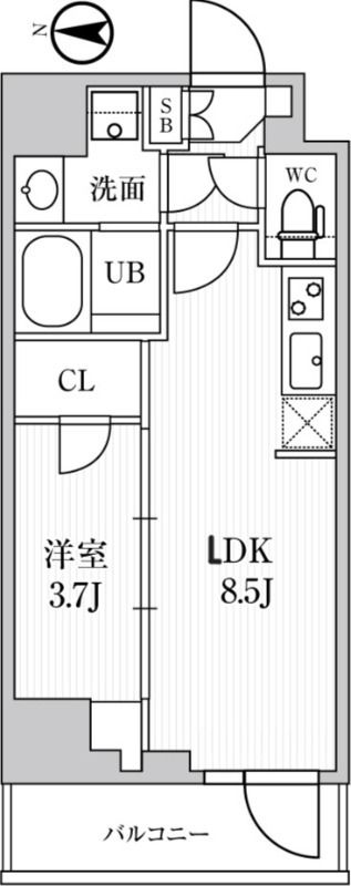 シーズンフラッツ住吉 間取り