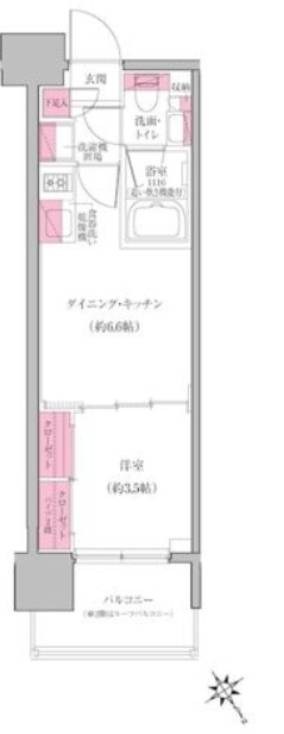レジディア門前仲町プレイス 間取り