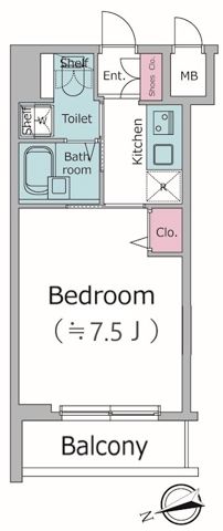 レジディア銀座東 間取り
