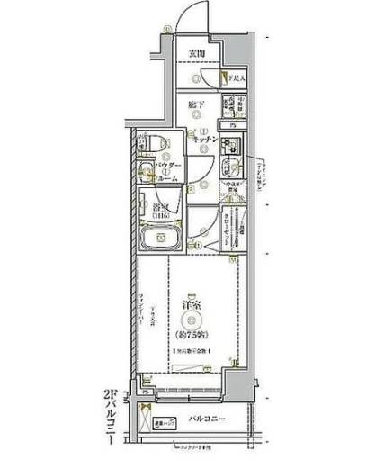 ガリシア錦糸町Ⅳ 間取り