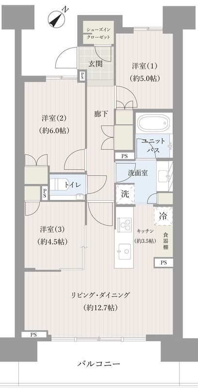 HARUMI FLAG SUN VILLAGE　F棟 F棟 間取り