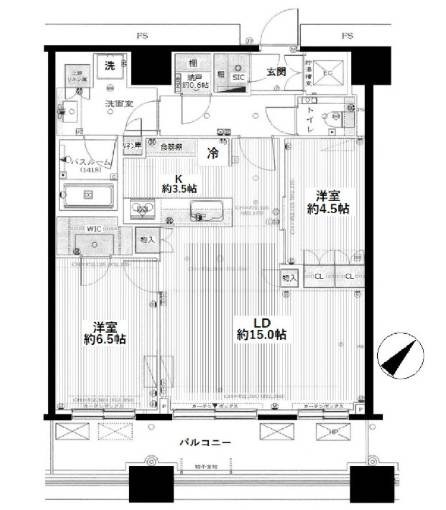 勝どきザ・タワー 間取り