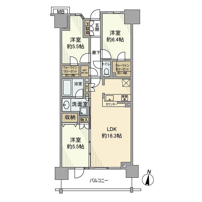 クレストシティ木場 間取り
