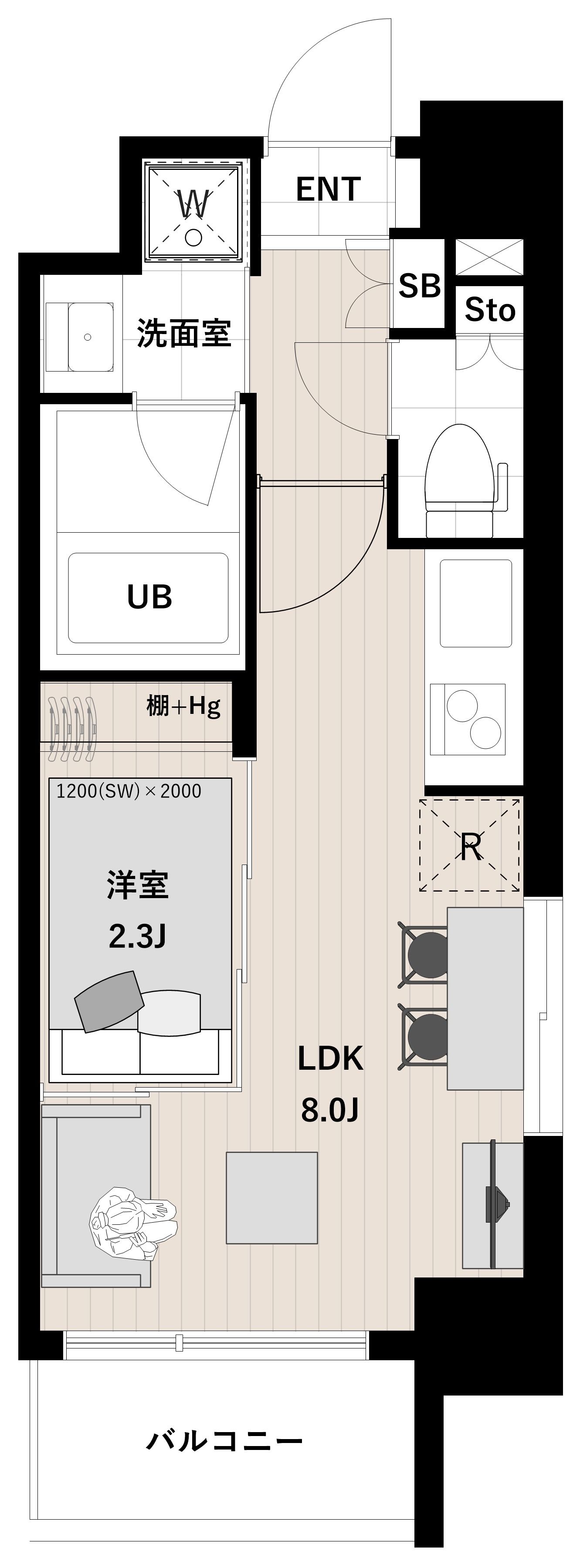 アーバンパーク清澄白河 間取り